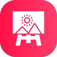 Canvas Creative Icon Design vector