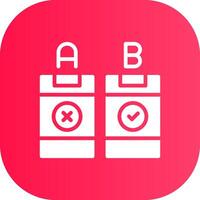 AB Testing Creative Icon Design vector
