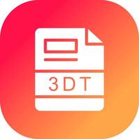 3DT Creative Icon Design vector