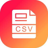 CSV Creative Icon Design vector