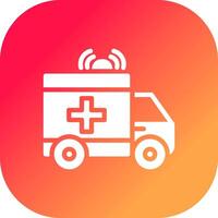 Ambulance Creative Icon Design vector