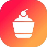 Cupcake Creative Icon Design vector