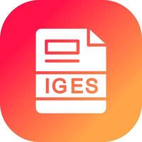 IGES Creative Icon Design vector