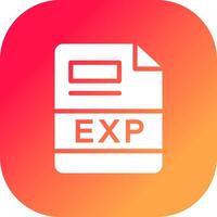 EXP Creative Icon Design vector