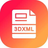 3DXML Creative Icon Design vector