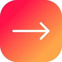 Right Arrow Creative Icon Design vector