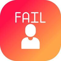 Fail Creative Icon Design vector