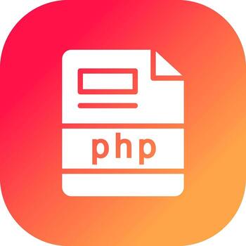 php Creative Icon Design vector