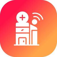 Smart Hospital Creative Icon Design vector