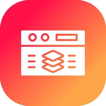 Full Stack Developer Creative Icon Design vector