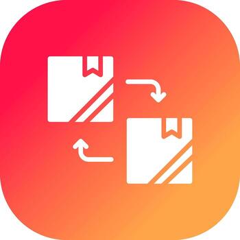 diseño de icono creativo de reemplazo vector