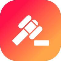 Law Hammer Creative Icon Design vector