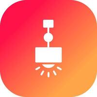 Hanging Lamp Creative Icon Design vector