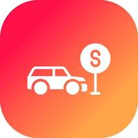 Taxi Stop Creative Icon Design vector