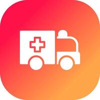 Ambulance Creative Icon Design vector