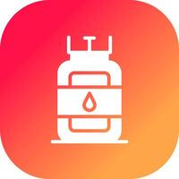 Gas Cylinder Creative Icon Design vector