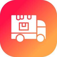 Delivery Truck Creative Icon Design vector