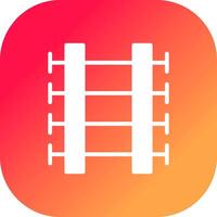 Train Tracks Creative Icon Design vector