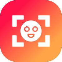 Face Detection Creative Icon Design vector