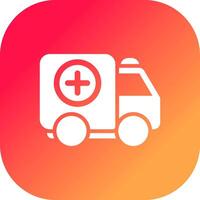 Ambulance Creative Icon Design vector