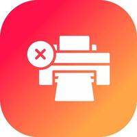 Printer Error Creative Icon Design vector