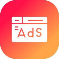 Advertising Creative Icon Design vector