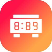 Digital Clock Creative Icon Design vector