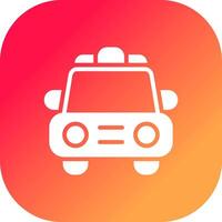 diseño de icono creativo de coche de policía vector