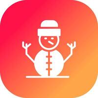 Snowman Creative Icon Design vector