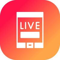 Live Stream Creative Icon Design vector