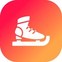 diseño de icono creativo de patines de hielo vector