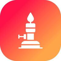 Bunsen Burner Creative Icon Design vector