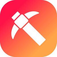 Pickaxe Creative Icon Design vector