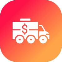 Bank Truck Creative Icon Design vector