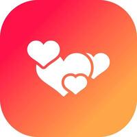 Hearts Creative Icon Design vector