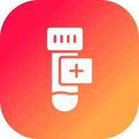 Blood Sample Creative Icon Design vector