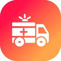 Ambulance Creative Icon Design vector