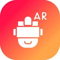 Ar Helmet Creative Icon Design vector