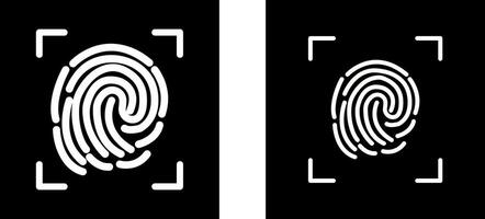 Fingerprint Lock Vector Icon