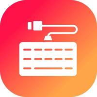 Glyph Dradient Corner Design vector