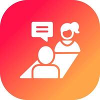 Job Interview Creative Icon Design vector
