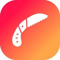 Pruning Saw Creative Icon Design vector