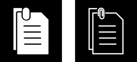 Attached Documents Vector Icon