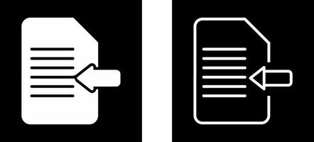 Import Document Vector Icon