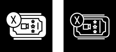 Cancel Ticket Vector Icon