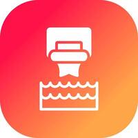 Water Basketball Creative Icon Design vector