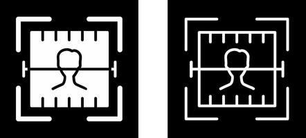 icono de vector de escaneo facial