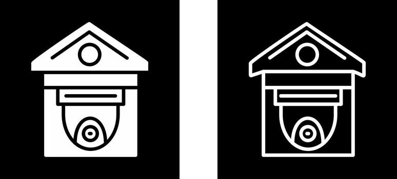 icono de vector de cámara de seguridad