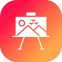 Paint Canvas Creative Icon Design vector