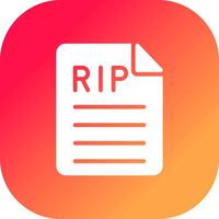 Death Certificate Creative Icon Design vector